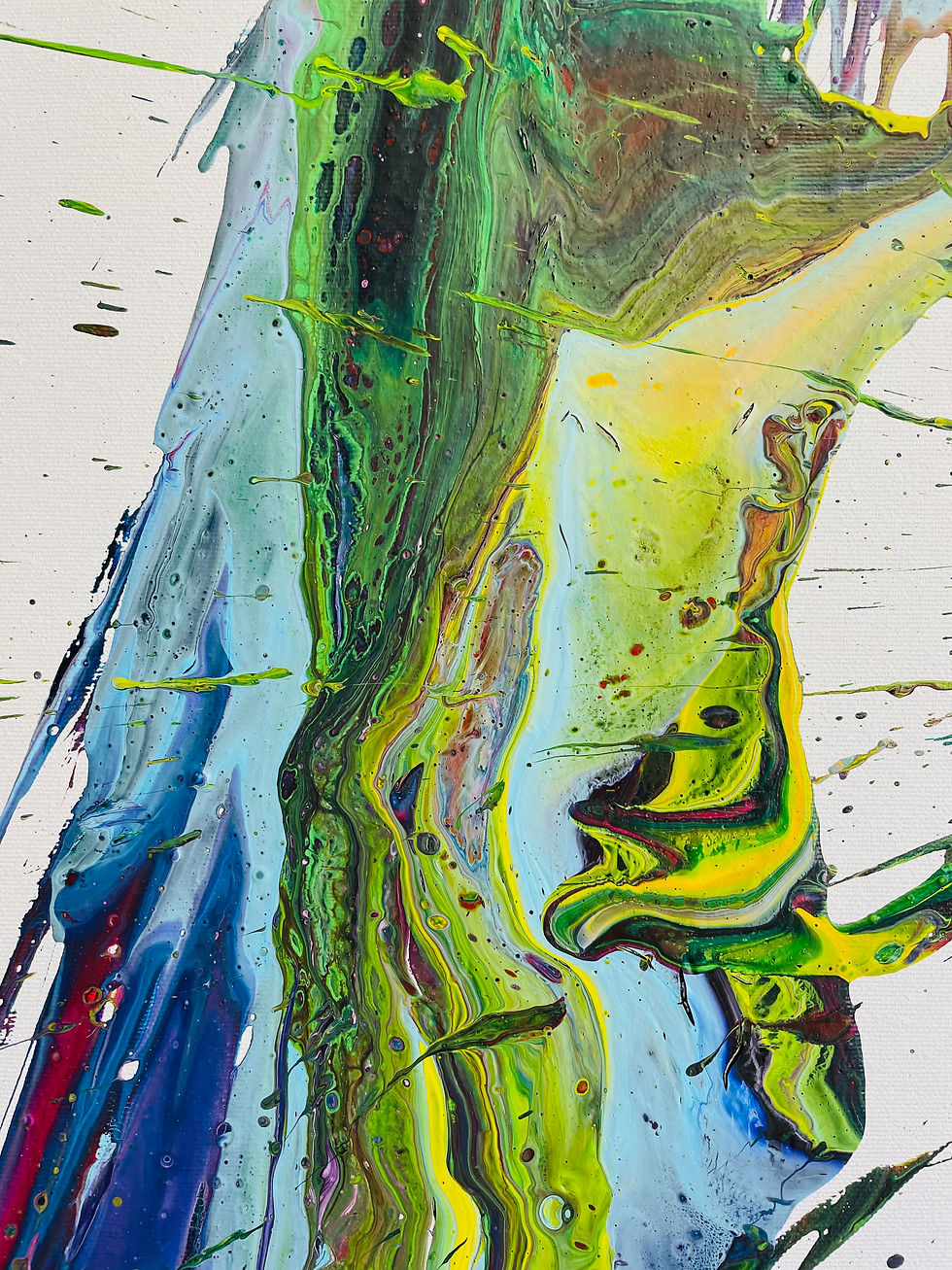 Thumbnail: "Parrot" - 50 x 70 x 4 cm (sold)