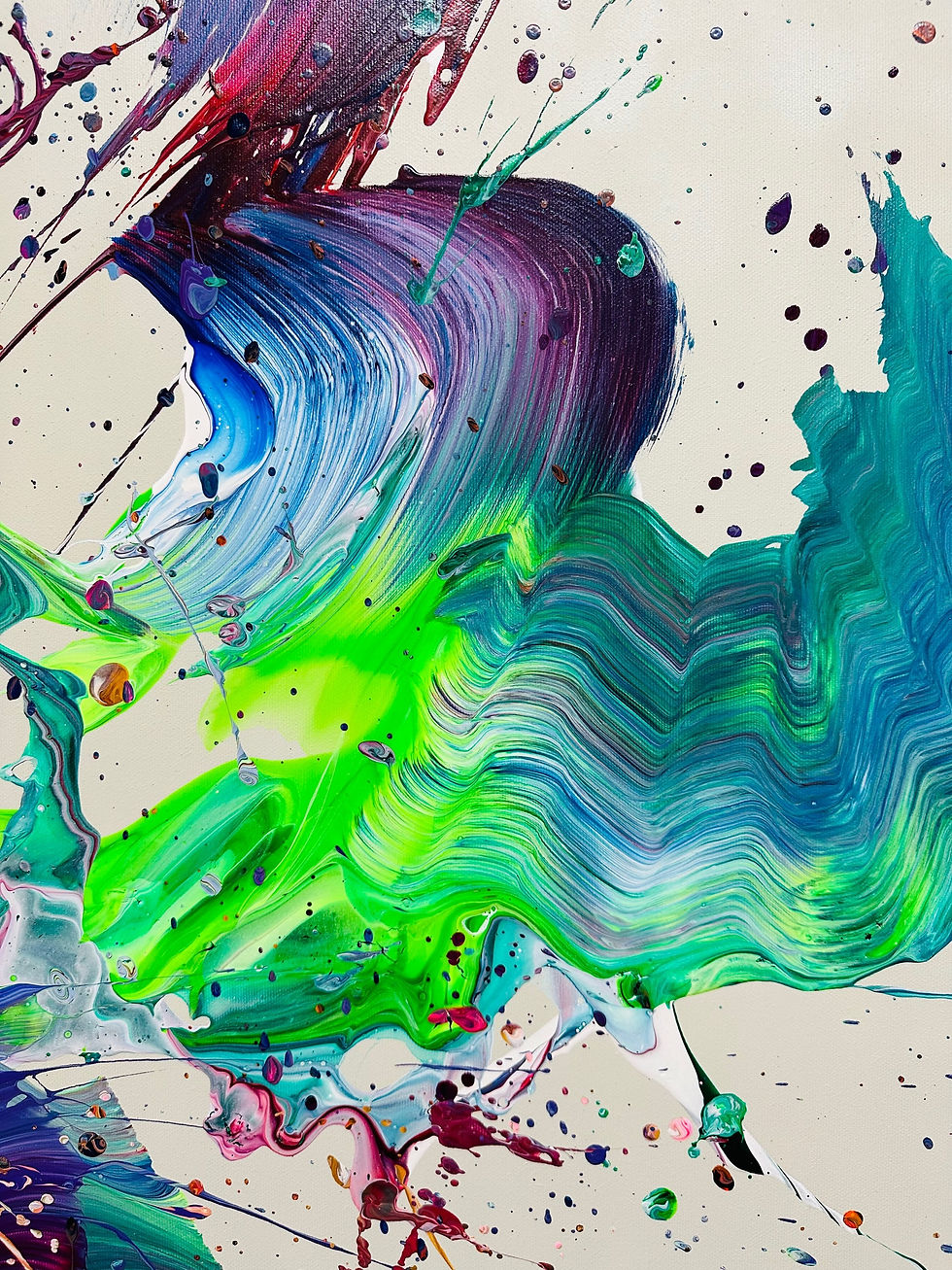 Miniaturbild: „Waves“ -140 x 130 x 2 cm