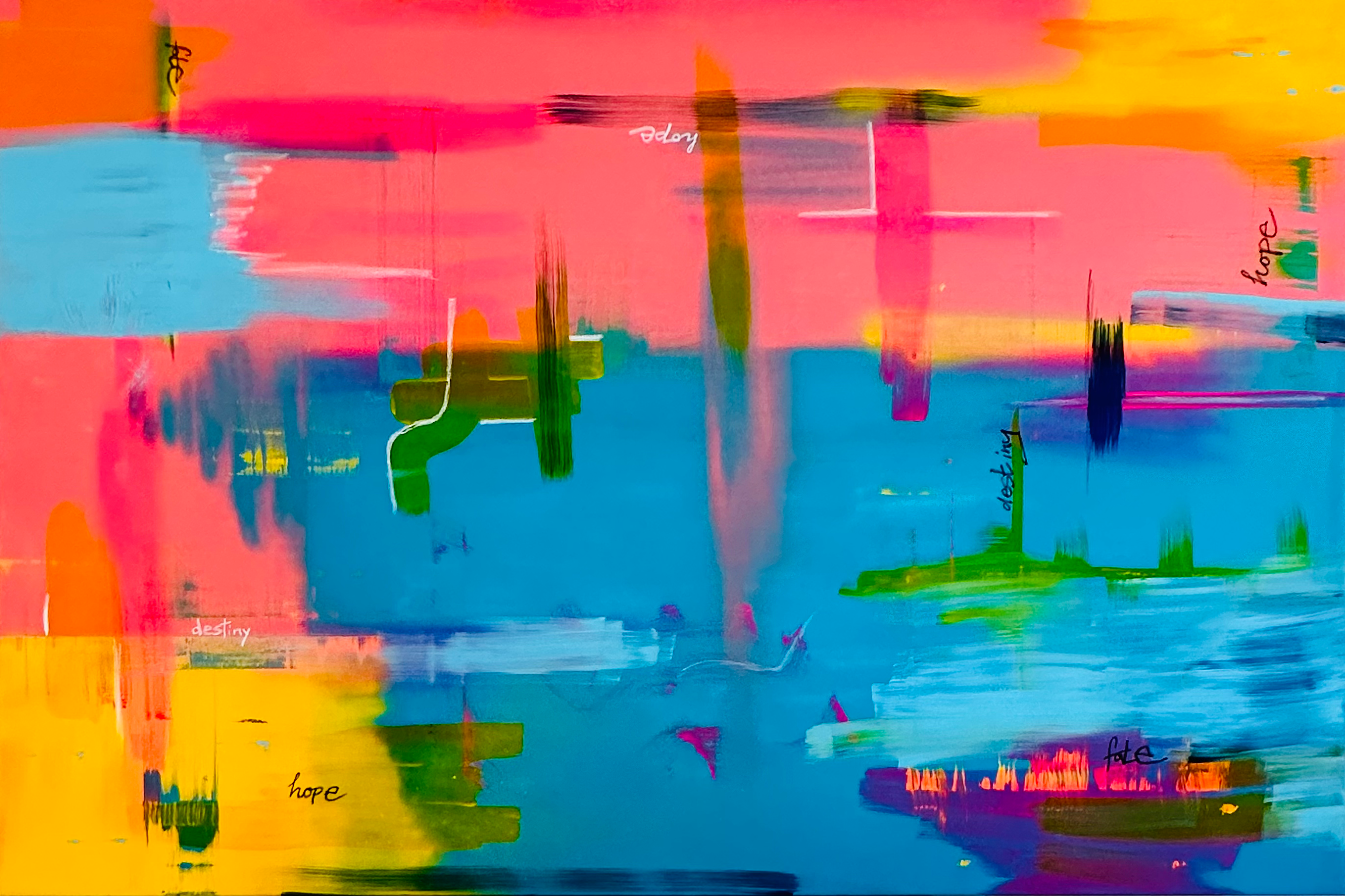 „Fate 76 • 83“ 180 x 120 x 2 cm  (sold)