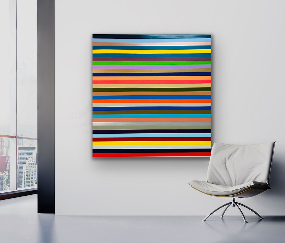 Miniaturbild: „Classic with a twist“ 160 x 160 x 4 cm  (Sold)