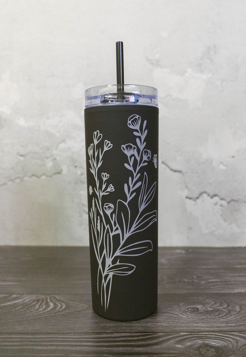 Termo Skinny con diseño de Flores