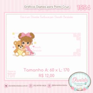 1554 Amo meu Urso - Menina
