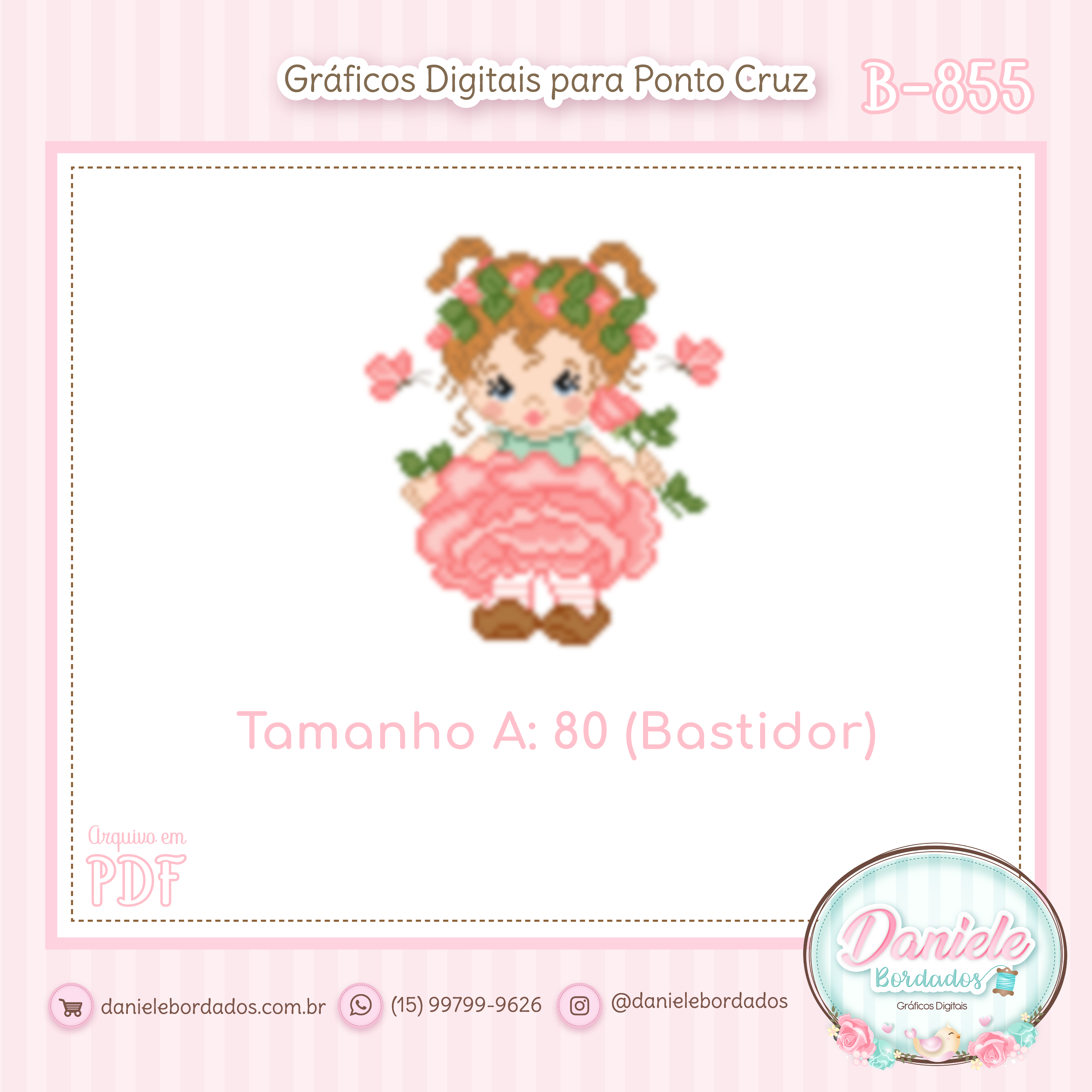 B 855 Menina Rosa