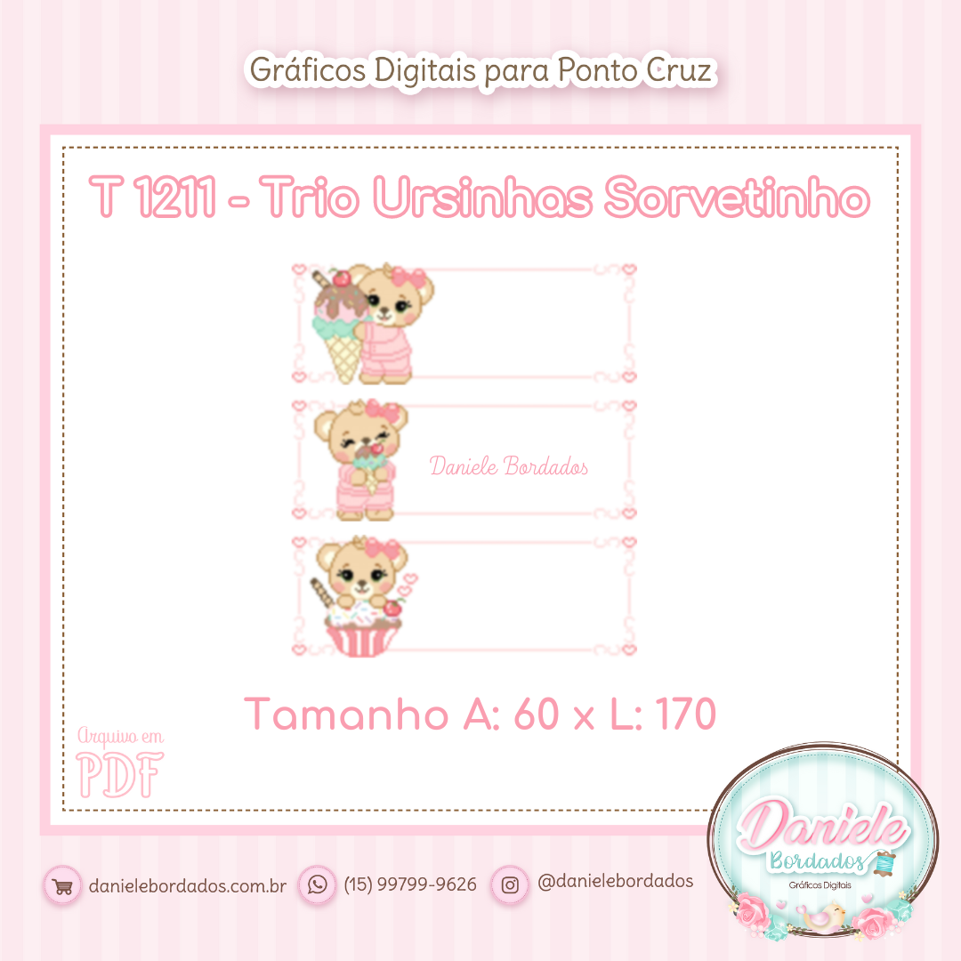 T 1211 Ursinhas Sorvetinho