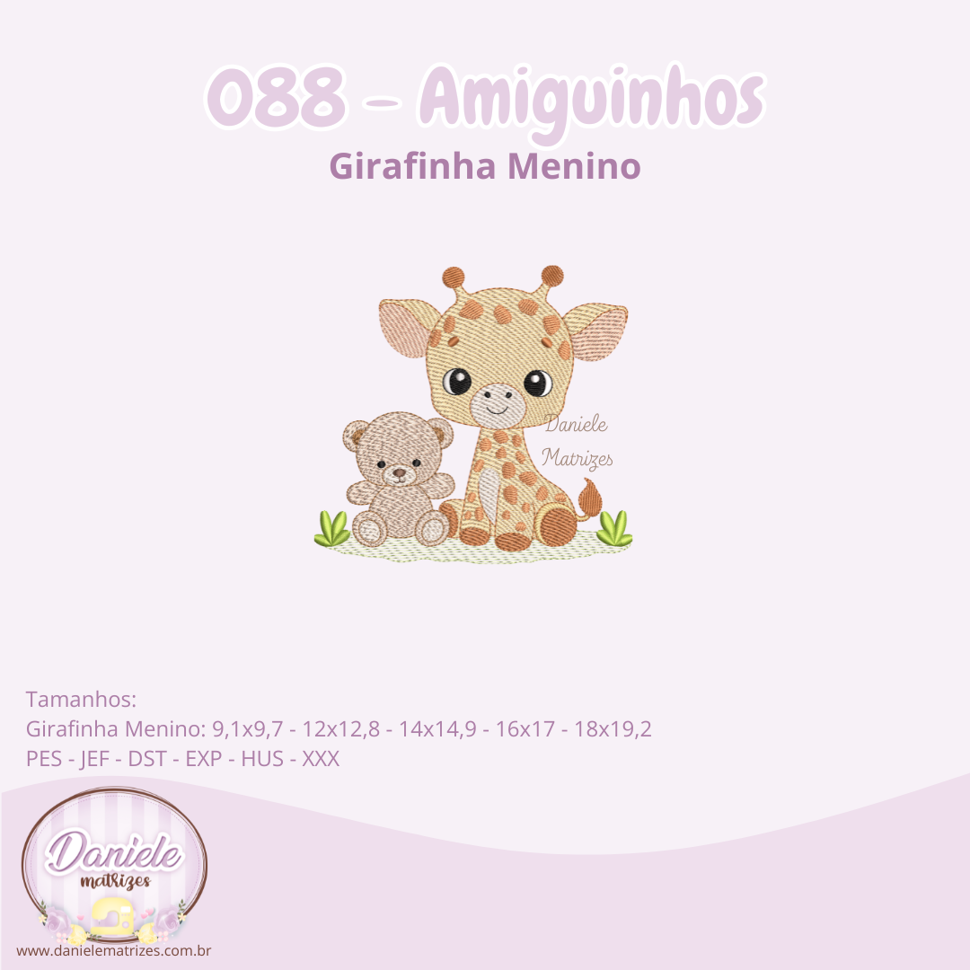 DM 088 - Amiguinhos Girafa menino