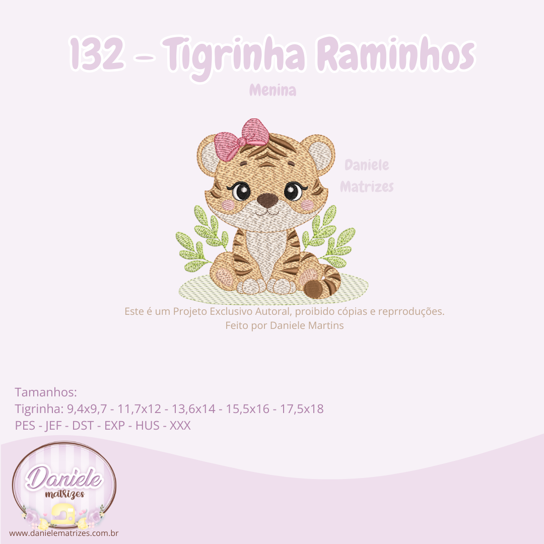 DM 132 - Tigrinho Menina Raminhos