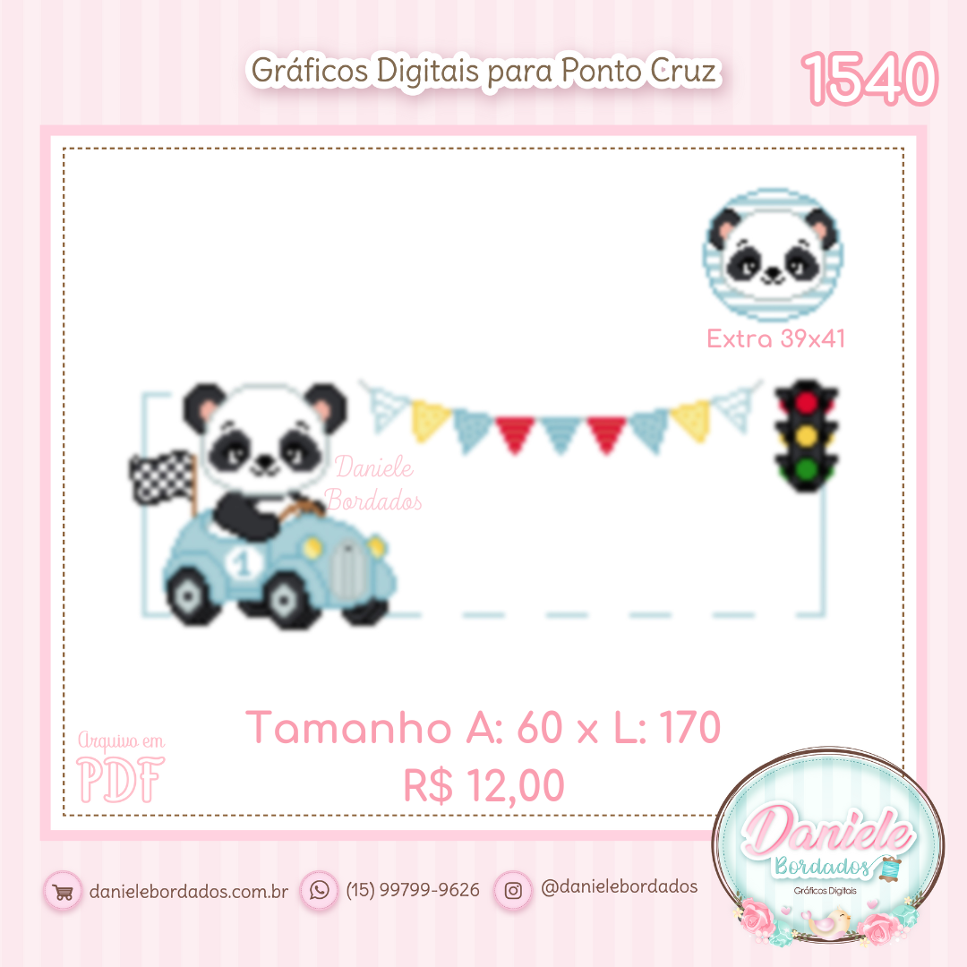 1540 Pequenos Pilotos - 1 Panda Menino
