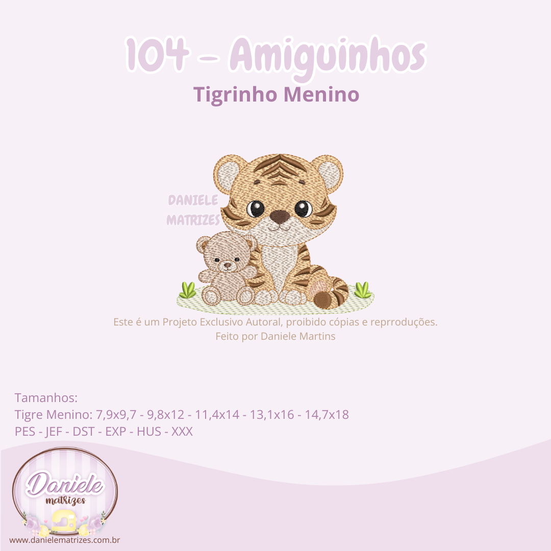 DM 104 - Amiguinhos Tigrinho Menino