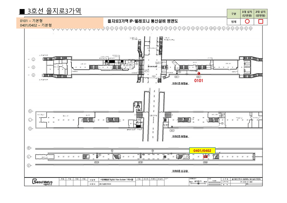 Thumbnail: 乙支路3街駅 デジタルボード（3号線）