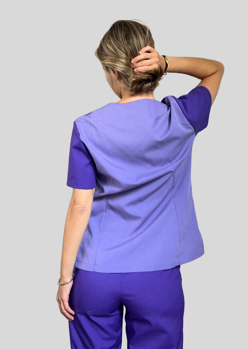 Miniatura: Ambo rochi (violeta-lavanda)