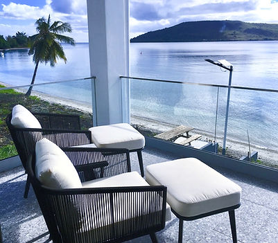 Verandah at Flying Fish Lodge