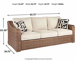 Thumbnail: Beachcroft Outdoor Sofa with Cushion