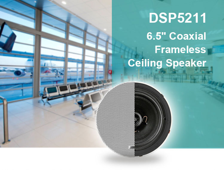縮圖：DSPPA DSP5211 10W 6.5 Inch Coaxial Frameless Ceiling Speaker