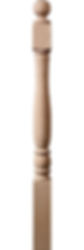 Classic wooden table pedestal leg