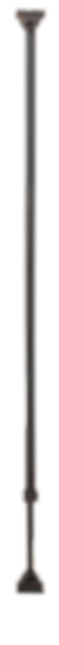Close-up of Steel City Stair baluster