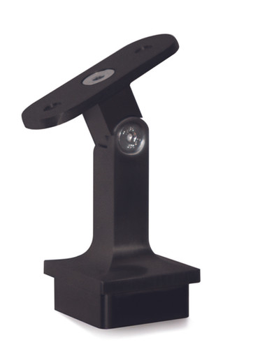 Pivoting Railing Hardware Pivotable Square Handrail Support | Steel City Stair