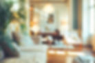 Blurred interior of a home