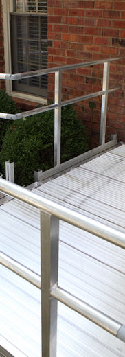 Wheelchair ramp for independent living home remodel