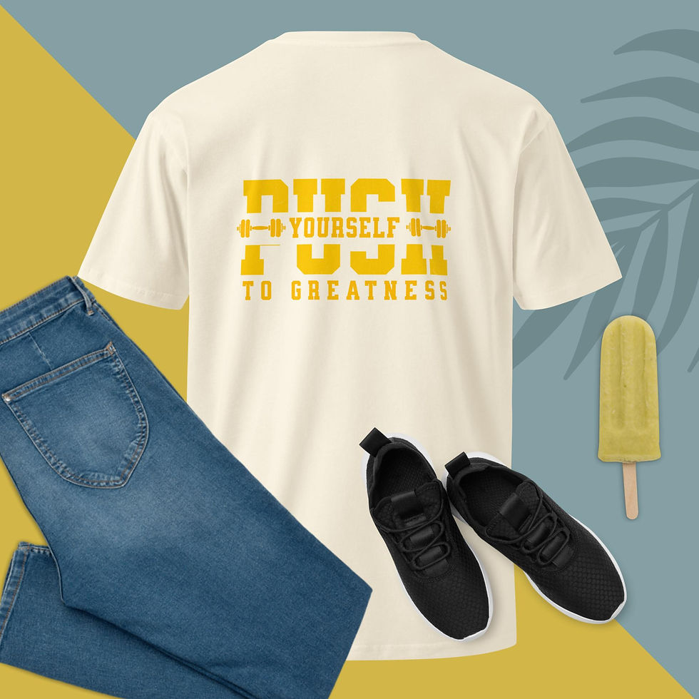 Thumbnail: PUSH Yourself Unisex premium t-shirt