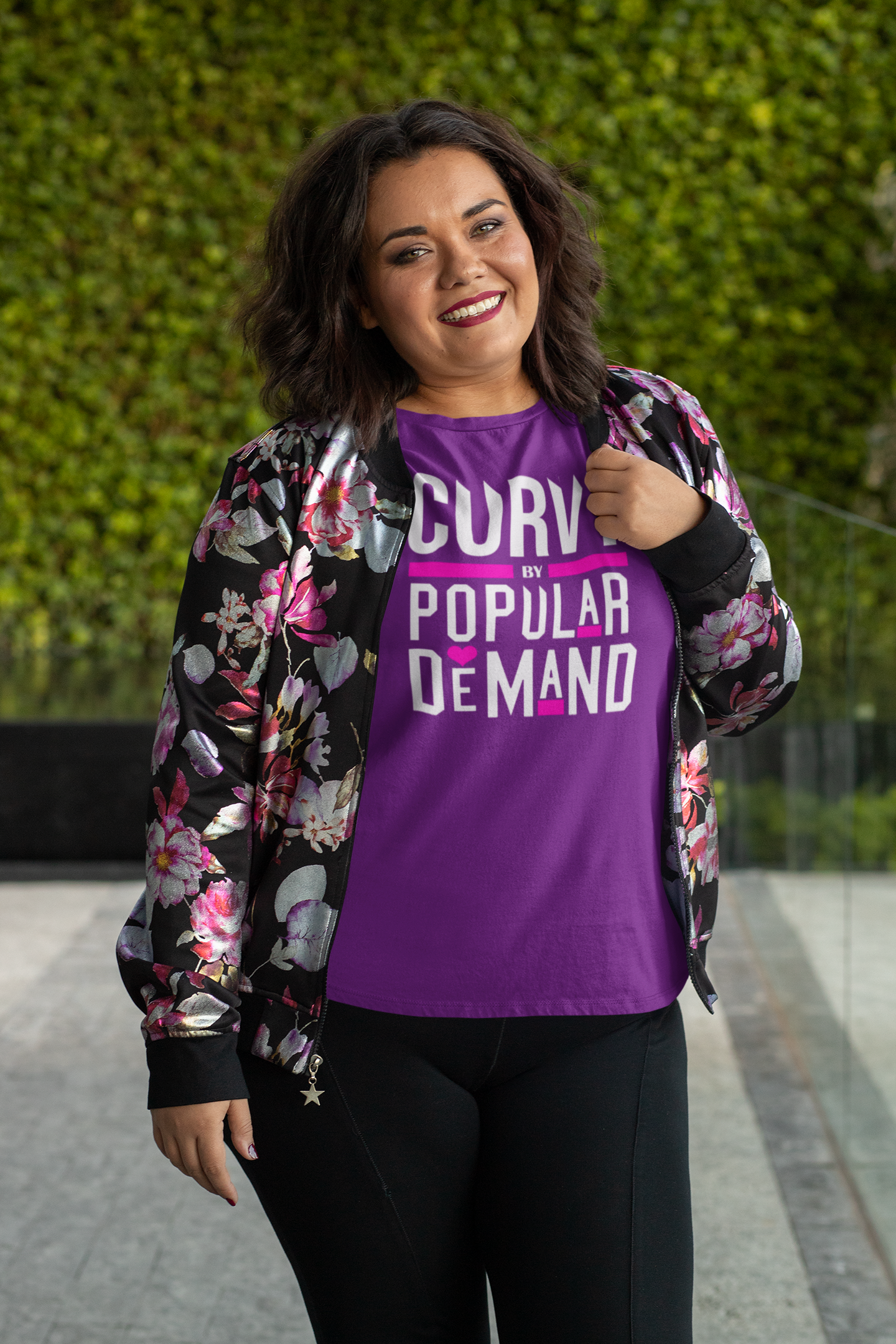 Curvy By Popular Deman Jersey Short Sleeve Tee