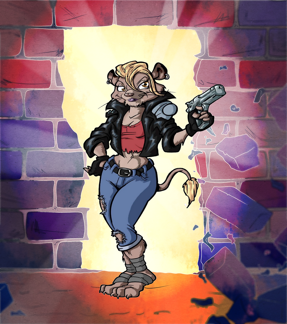 Fred Wolf TMNT Style Sally Pride (Manuel Conde)