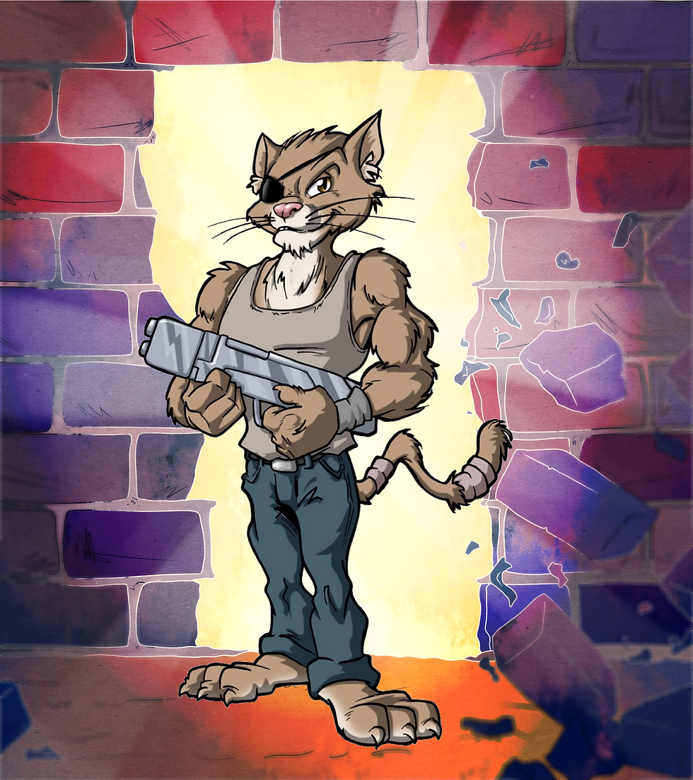 Fred Wolf TMNT Style Old Hob (Manuel Conde)