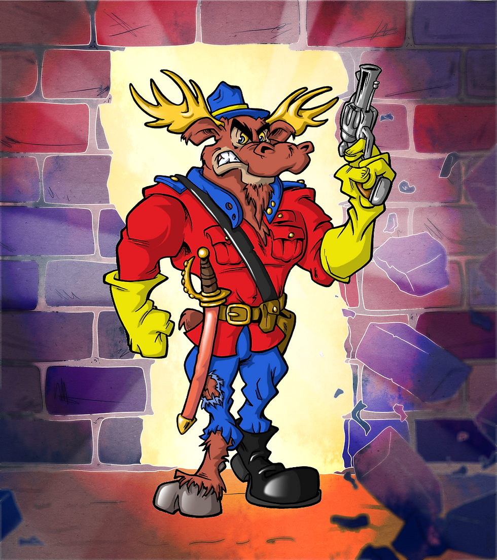 Fred Wolf TMNT Style Monty Moose (Manuel Conde)