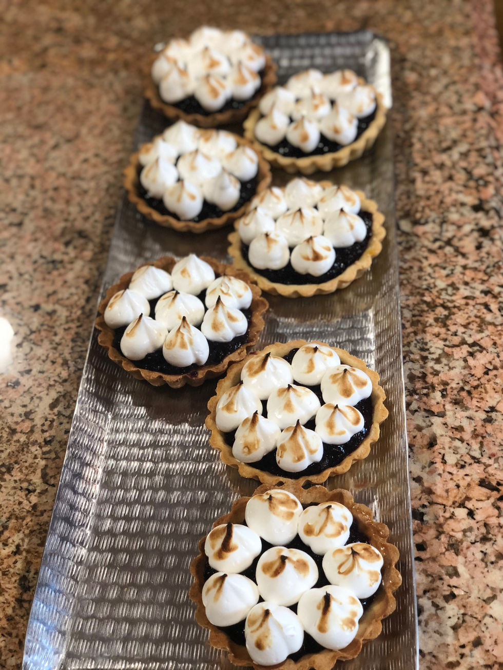 Blueberry Meringue Tarts