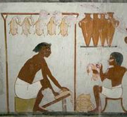 18th Dynasty tomb painting, preparing du