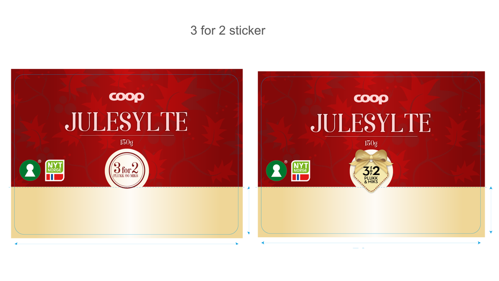 Julepålegg, 3 for 2 variasjoner