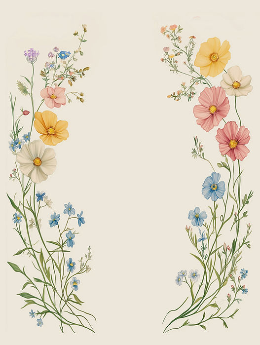 mayagi_Symmetrical_floral_frame_in_watercolor_style_featuring_d_d25ca514-7a96-4f06-bafd-b7