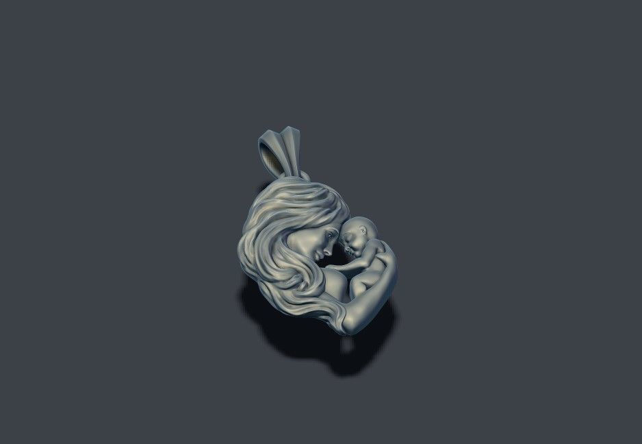 Thumbnail: Mother with Baby Pendant
