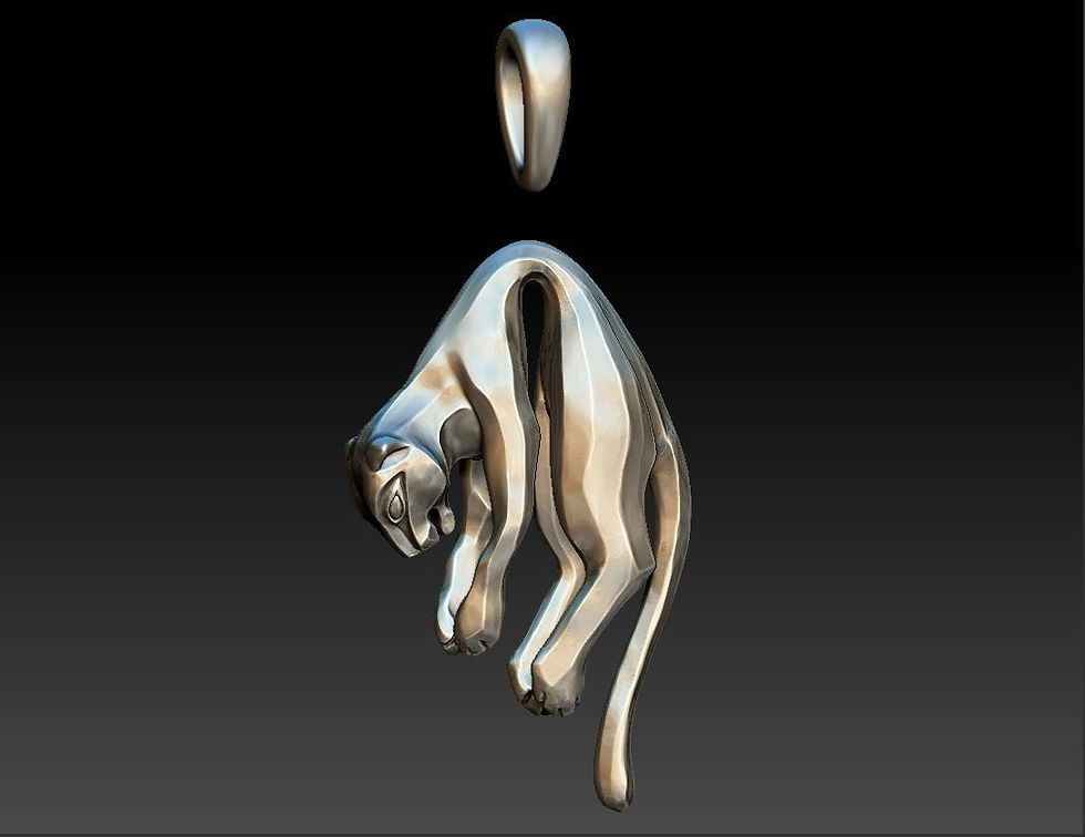 Thumbnail: Pendant Wild Cat Lion Leopard