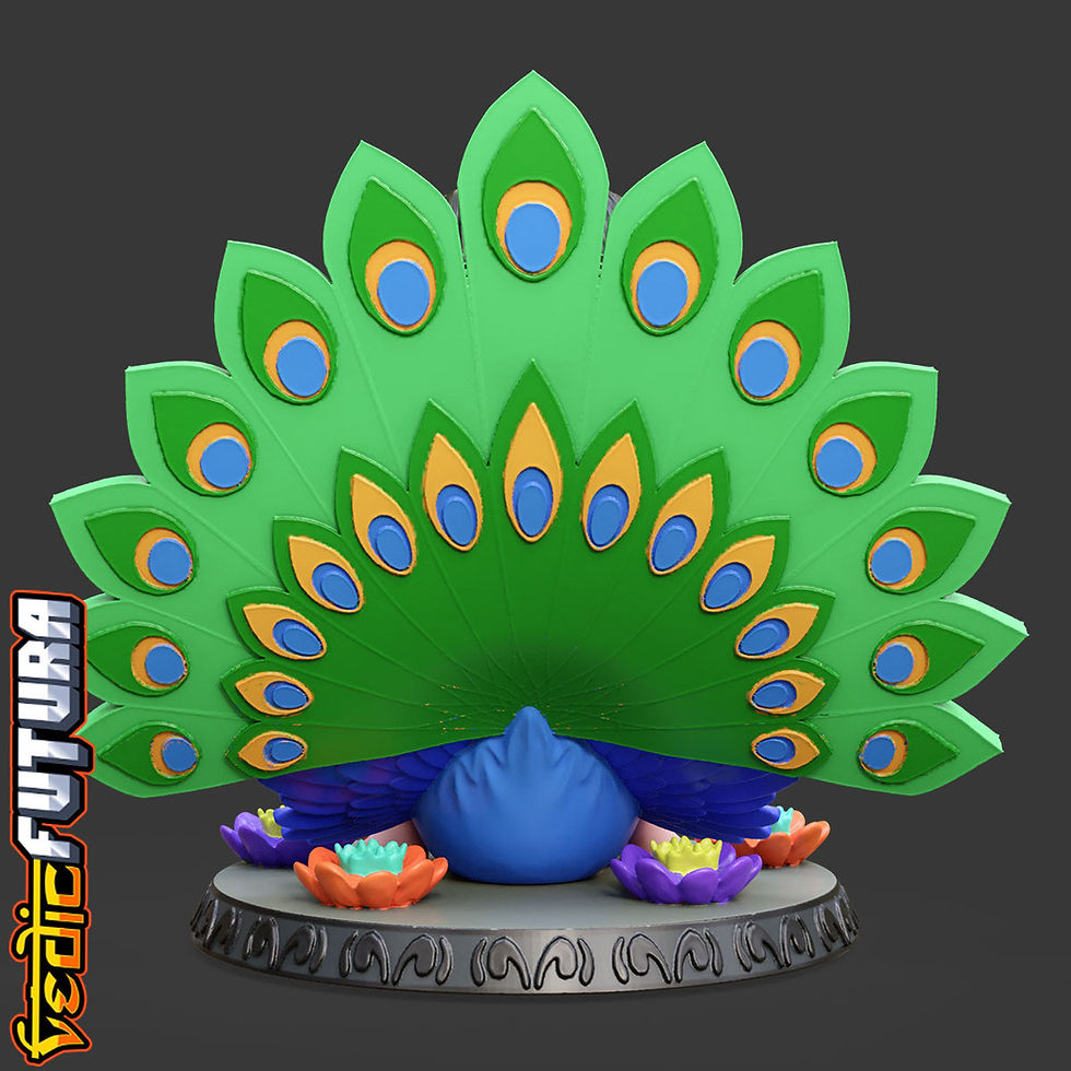 Thumbnail: Chibi Subramanya with Vel and Peacock