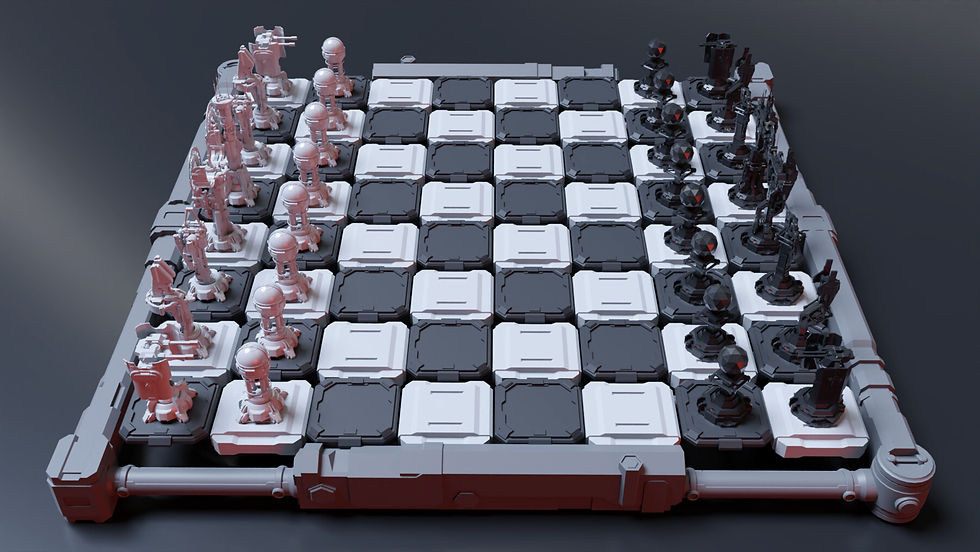 Thumbnail: Sci-Fi Futuristic Chess Set