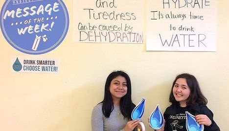 Teens Research the Impact of Signage and Positive Messaging on School Water Intake