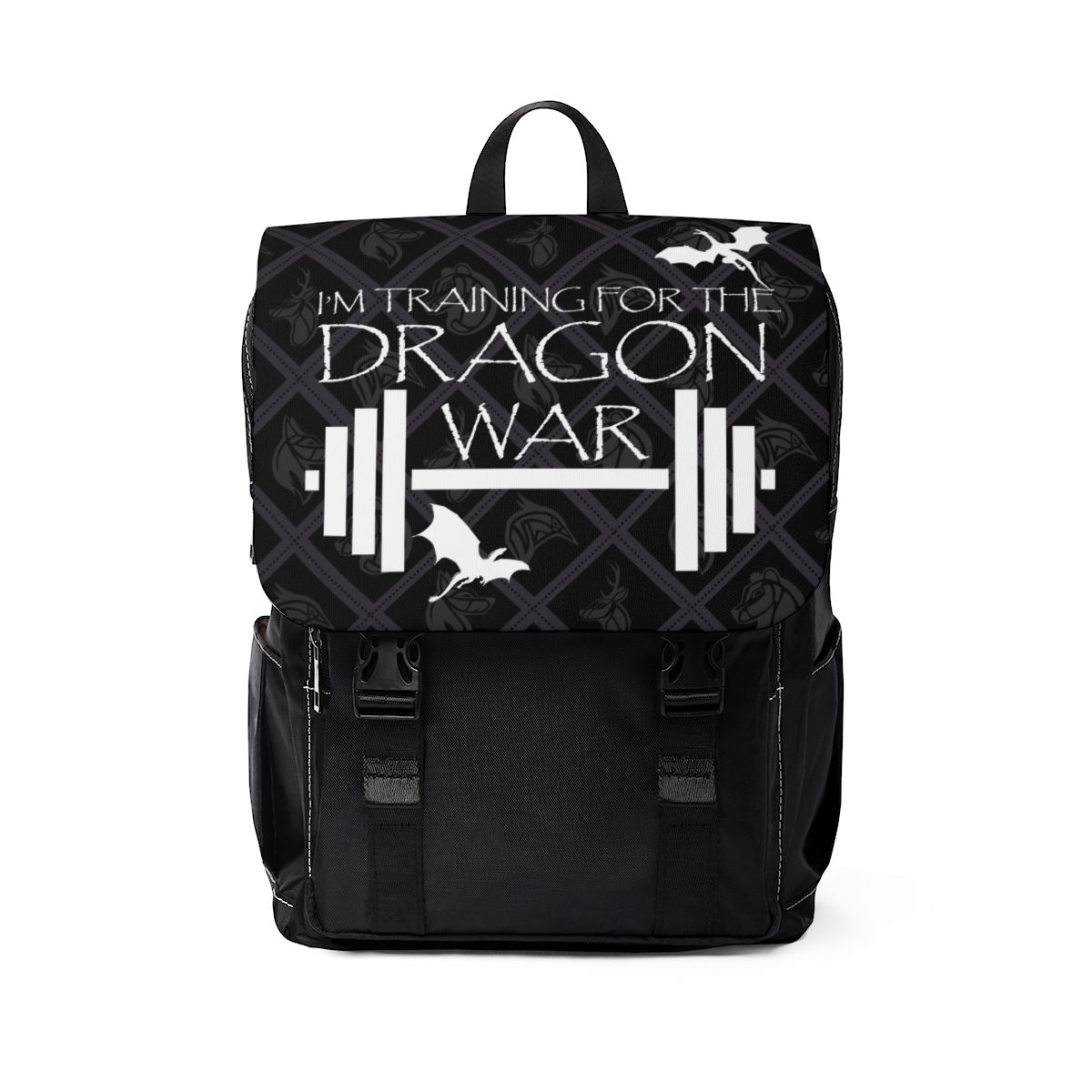 Casual Shoulder Backpack-Training for Dragon War Collage