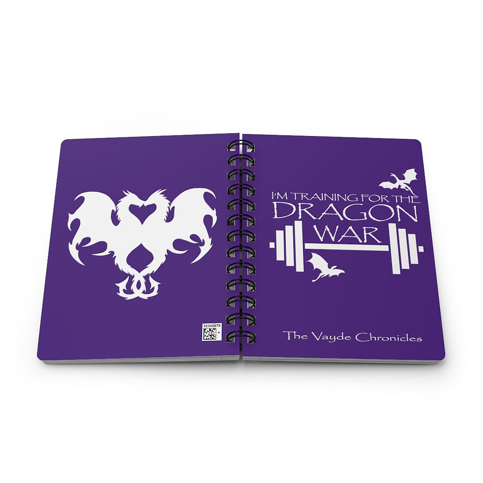 Thumbnail: Spiral Bound Journal, Dragon War Training - Purple