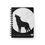 Thumbnail: Spiral Bound Journal, Wolf in Moonlight