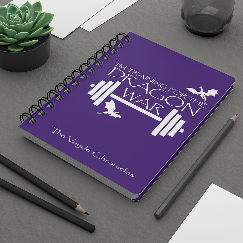 Thumbnail: Spiral Bound Journal, Dragon War Training - Purple