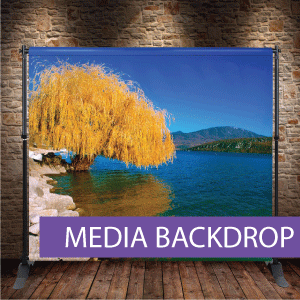 Shop Affordable Media Wall Backdrops | Bannerworld.com.au