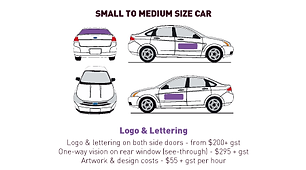 Vehicle Wrap - Small to Medium - Basic -