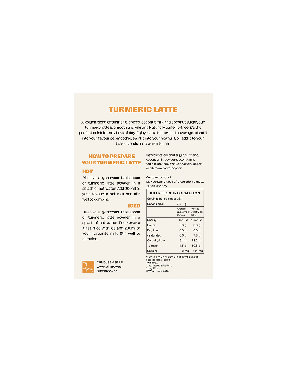 Thumbnail: TURMERIC LATTE