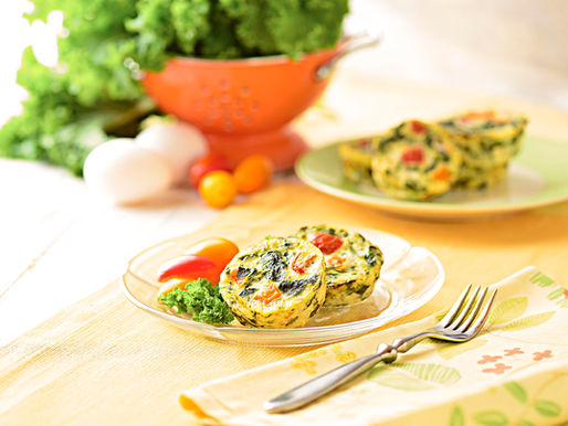 Kale, Tomato, & Feta Cheese Egg Muffins