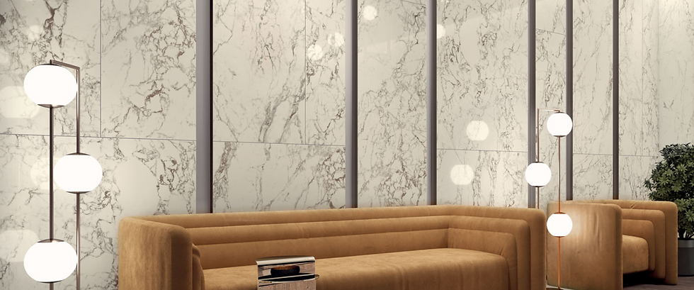 Phối màu gạch theo diện tích phòng khách