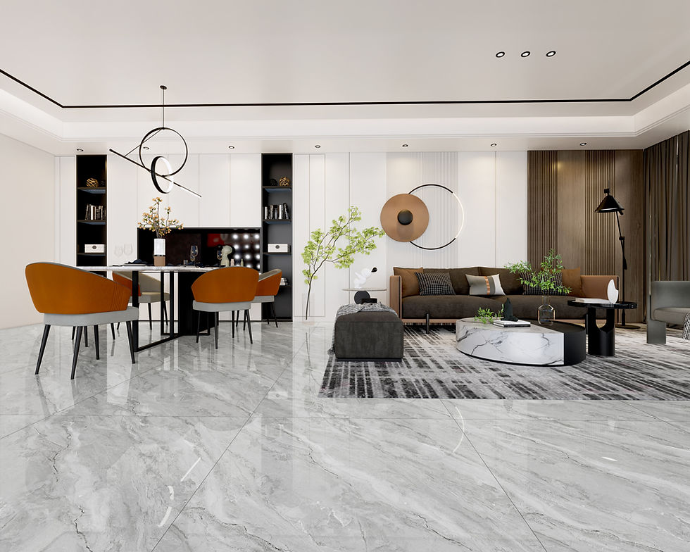 Cách chọn gạch lát nền phòng khách đẹp và hiện đại 2025