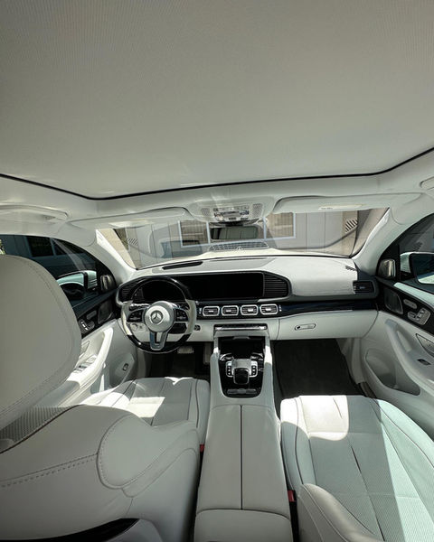 Leather treatment service enhancing a luxury car's interior by Diabolic Detailing in Fontana