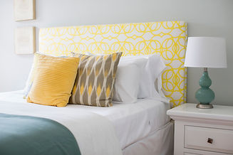 Blue and Yellow Bed