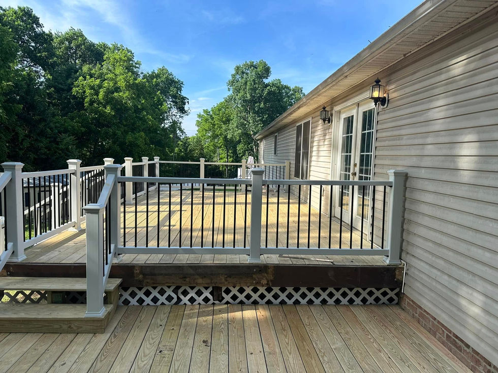 Deck, railing and stairs install