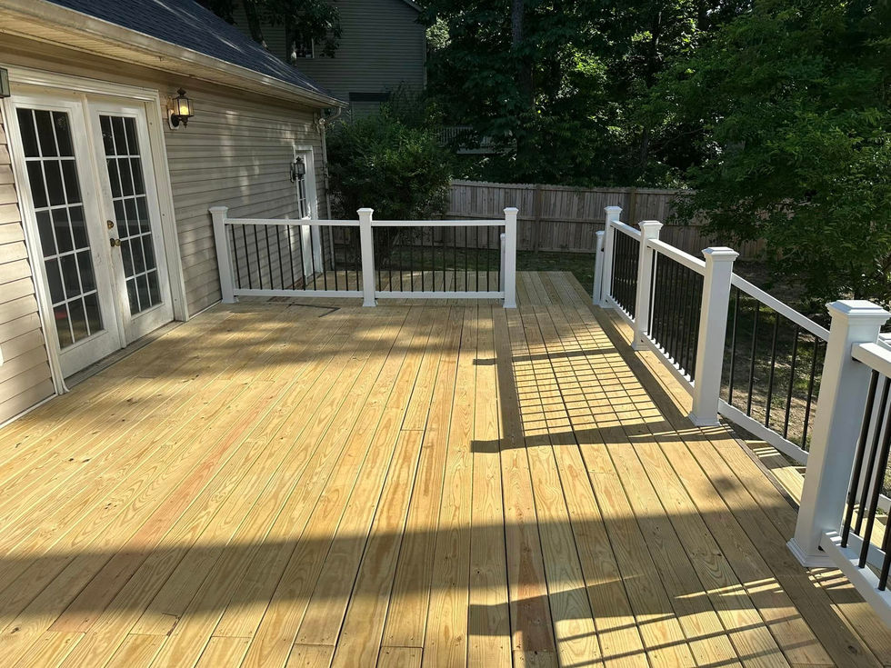 Deck and railing install